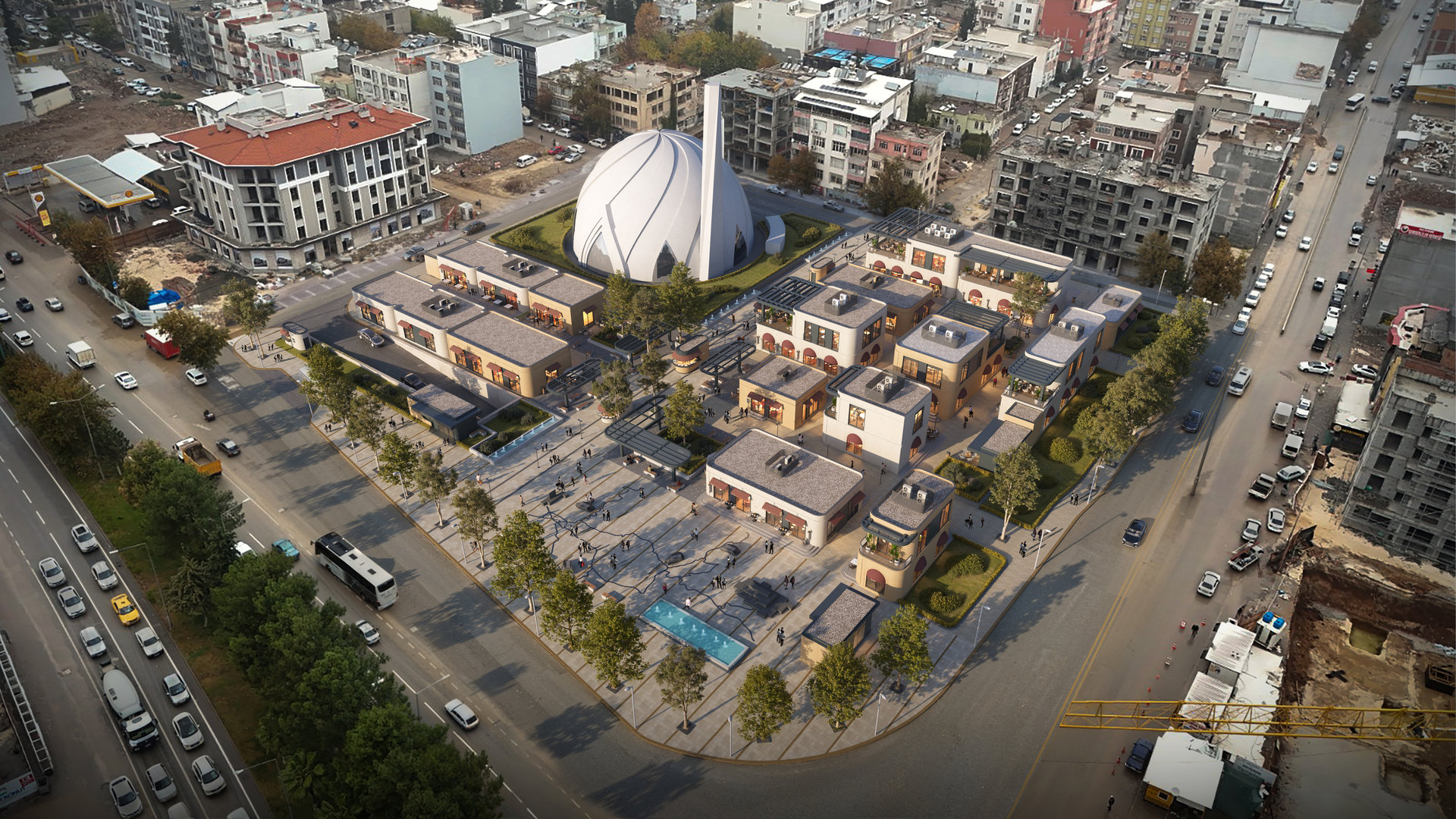 Adıyaman Mosque Square and Permanent Commercial Units